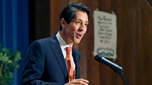 Pennsylvania Officials Swearing In Pennsylvania Treasurer Joe Torsella says his department is working to better delineate the rules governing Treasury loans to the commonwealth. (AP)