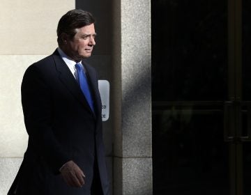 FILE - In this Monday, Oct. 30, 2017, file photo, Paul Manafort walks from Federal District Court in Washington. The three nations named in the indictment of former Trump Campaign Chairman Paul Manafort have been known by financial crime experts in the past as locations for money laundering or at risk of being used for money laundering. (AP Photo/Alex Brandon, File)