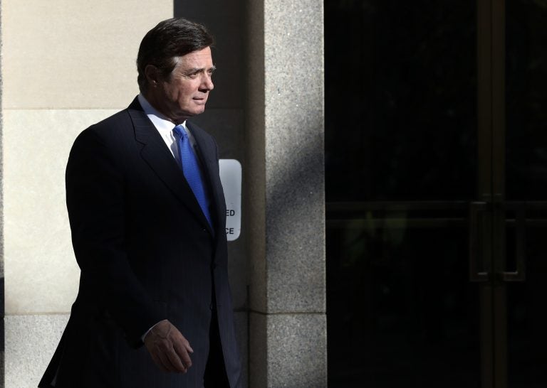 FILE - In this Monday, Oct. 30, 2017, file photo, Paul Manafort walks from Federal District Court in Washington. The three nations named in the indictment of former Trump Campaign Chairman Paul Manafort have been known by financial crime experts in the past as locations for money laundering or at risk of being used for money laundering. (AP Photo/Alex Brandon, File)