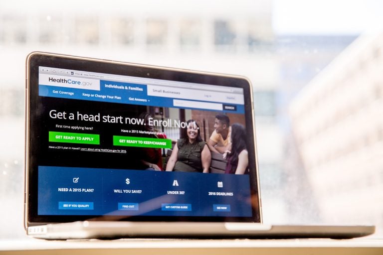 In this Oct. 6, 2015, file photo, the HealthCare.gov website, where people can buy health insurance, is displayed on a laptop screen in Washington. (Andrew Harnik/AP Photo, File)