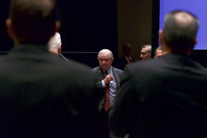 Sessions seen through the shoulders of attendees