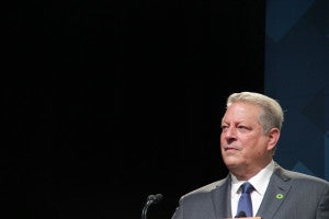 Al Gore at the Climate Reality Workshop in PIttsburgh, Pa. October 17, 2017 (Reid R. Frazier / StateImpact)