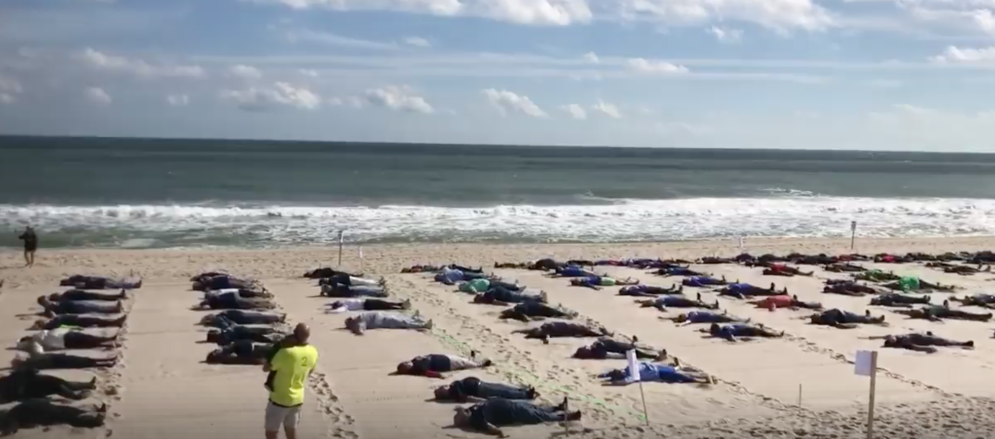 Sand angels set new world record, raise $30k for charities - WHYY
