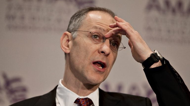 Dr. Ezekiel J. Emanuel is shown speaking at the American Medical Association's annual conference in 2009.