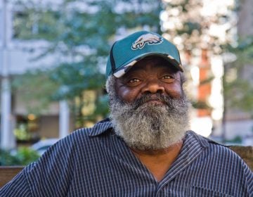 William Smith says he practically lives in Rittenhouse Square park, and he’s grateful for the Mental Health Partnerships outreach specialists who come around every day.