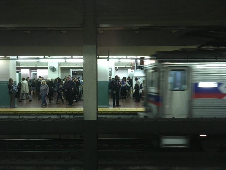 The 5:05 Express to Norristown arrives at Suburban Station