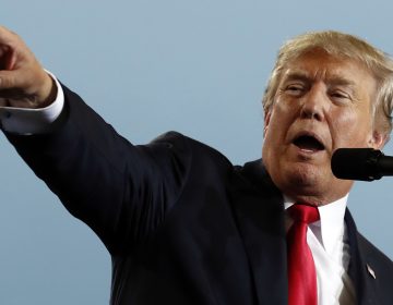 President Donald Trump speaks about tax reform during an event at the Harrisburg International Airport, Wednesday, Oct. 11, 2017, in Middletown, Pa.