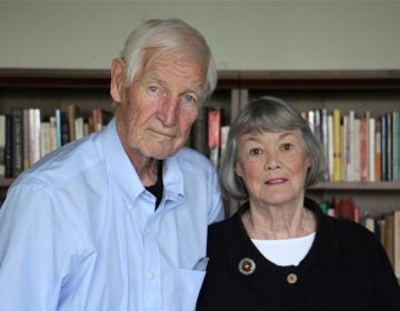 John Raines and his wife, Bonnie, at their home in Philadelphia in September. (Emma Lee/WHYY)