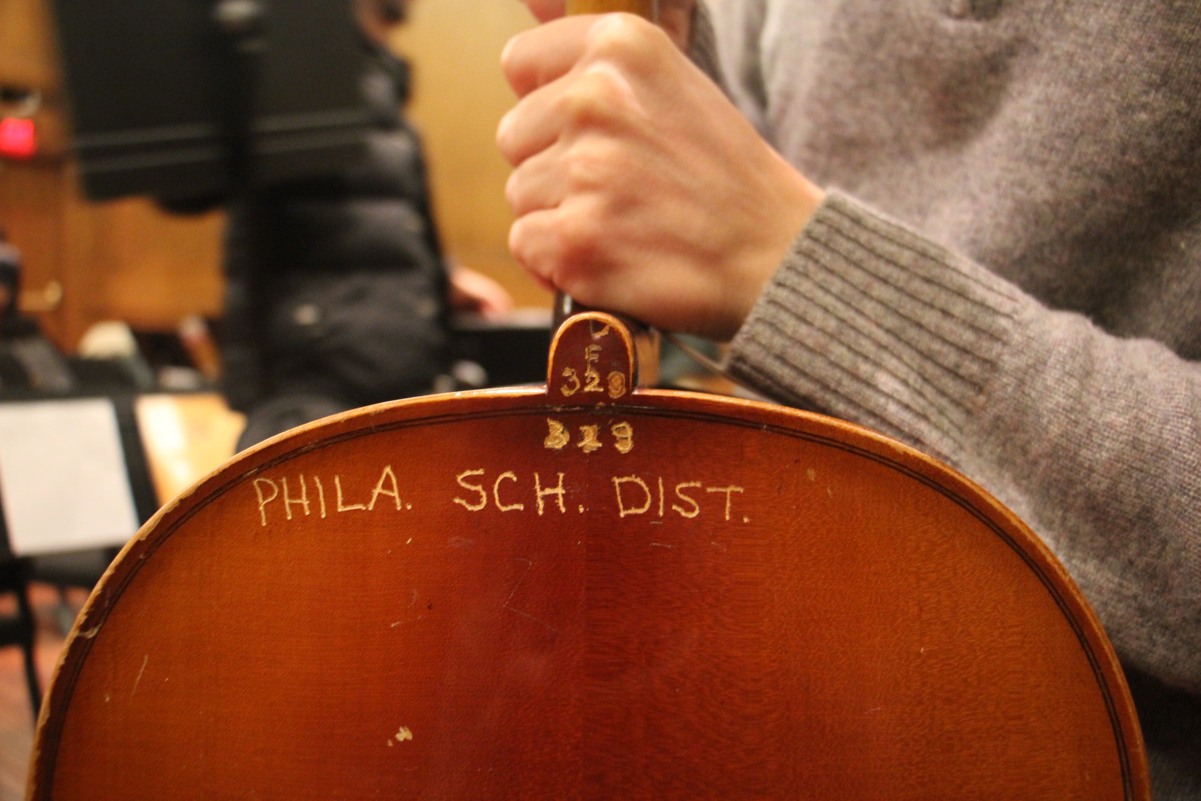 A Philadelphai school district cello in need of repair