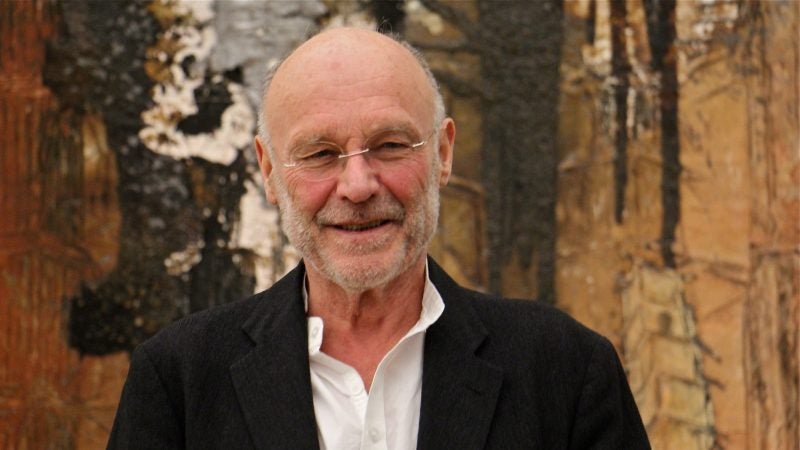 Anselm Kiefer visited The Barnes for the opening of 