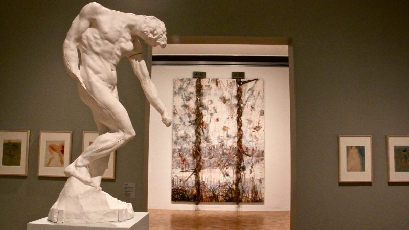 On the 100th anniversary of Auguste Rodin's Death, contemporary artist Anselm Kiefer responds to the sculptor's work with an exhibit at The Barnes. (Emma Lee/WHYY)