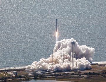 A rocket launching at NASA's Wallops Flight Facility. (Wallops Flight Facility)