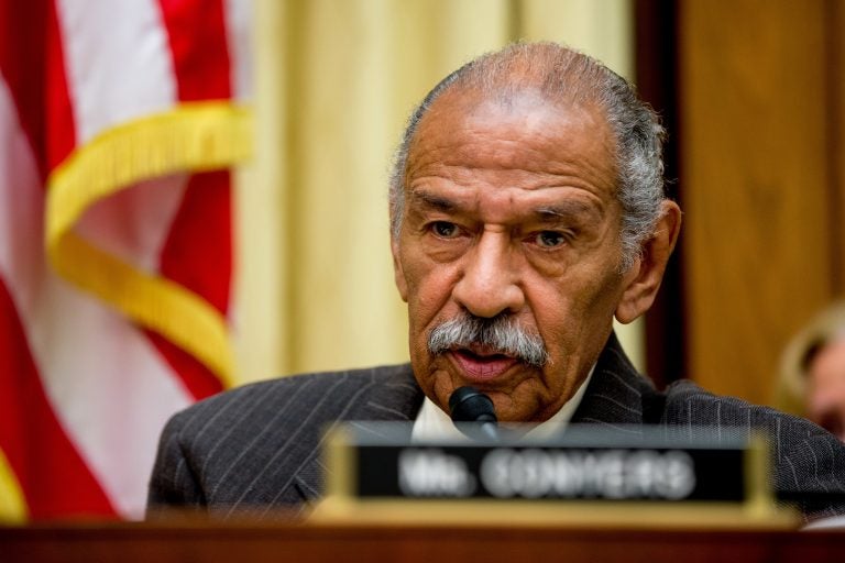 Rep. John Conyers, D-Mich., ranking member on the House Judiciary Committee, speaks on Capitol Hill in Washington, Tuesday, May 24, 2016.