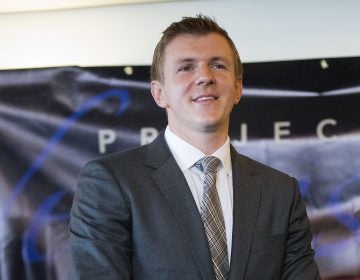 FILE - In this Sept. 1, 2015, file photo, James O'Keefe, President of Project Veritas Action, waits to be introduced during a news conference at the National Press Club in Washington.
