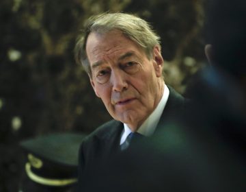 TV News anchor Charlie Rose walks through the Trump Tower, Monday, Nov. 21, 2016 in New York.