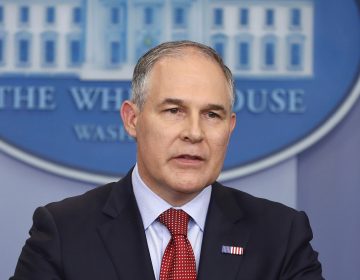 In this June 2, 2017 file photo, Environmental Protection Agency administrator Scott Pruitt speaks in the Brady Press Briefing Room of the White House in Washington. (Pablo Martinez Monsivais/AP Photo, file)