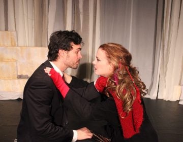 Arlen Hancock and Kirsten Quinn in Irish Heritage Theatre's production of 