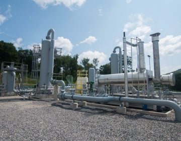 Gas processing equipment in Lycoming County. (Joe Ulrich/ WITF)