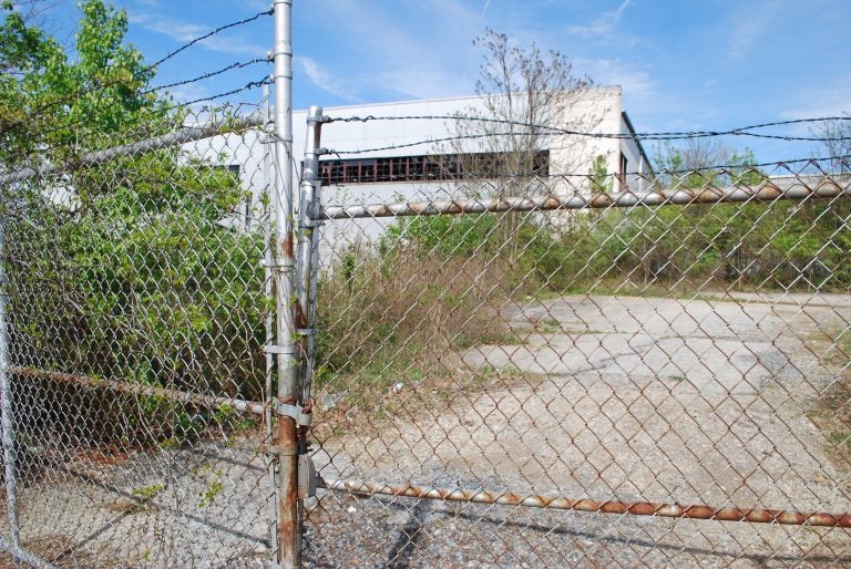 The contaminated Bishop Tube former industrial site in Malvern