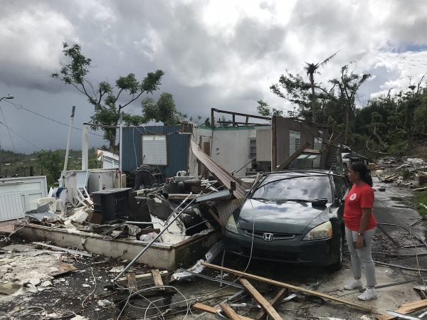 Councilwoman Maria Quiñones-Sánchez during a weeklong trip in Puerto Rico  (Rev. Bonnie Camarda at Salvation Army)