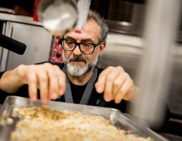 Chef Massimo Bottura creates a meal from Thanksgiving leftovers in NPR's kitchen. 