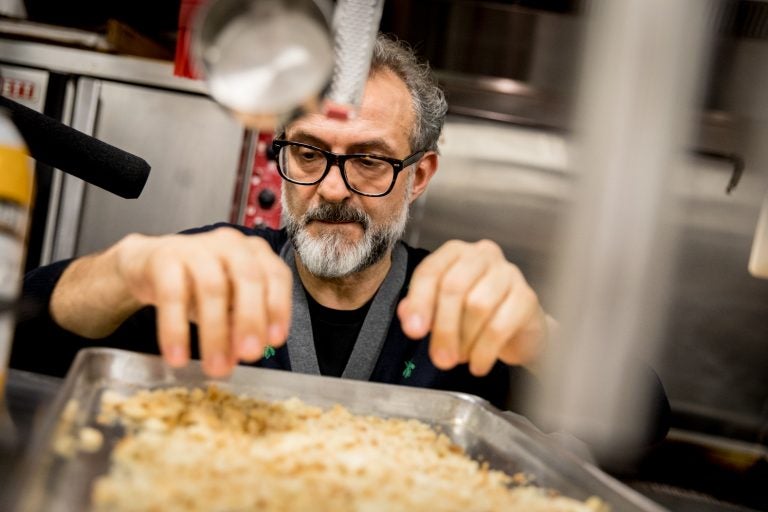 Chef Massimo Bottura creates a meal from Thanksgiving leftovers in NPR's kitchen. 