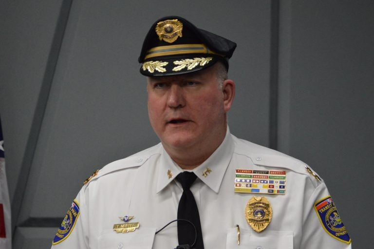 SEPTA Police Chief Tom Nestel says the case of 15-year-old Raekwon Jones is a tragic reminder of the dangers of climbing up on a train. (Tom MacDonald/WHYY)