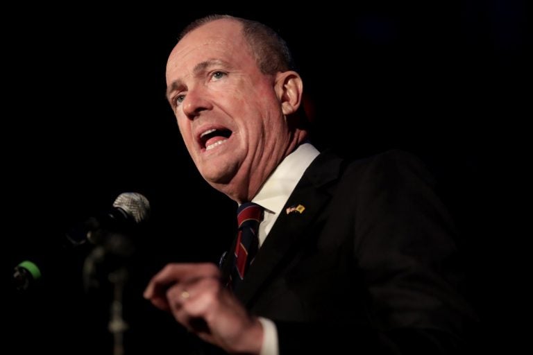 Phil Murphy speaks to supporters at the Asbury Park Convention Hall