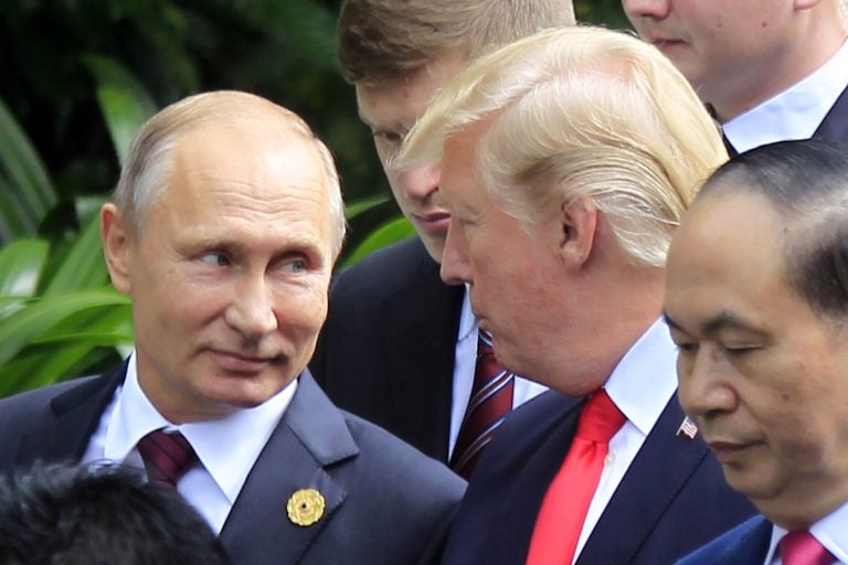 Donald Trump and Vladimir Putin