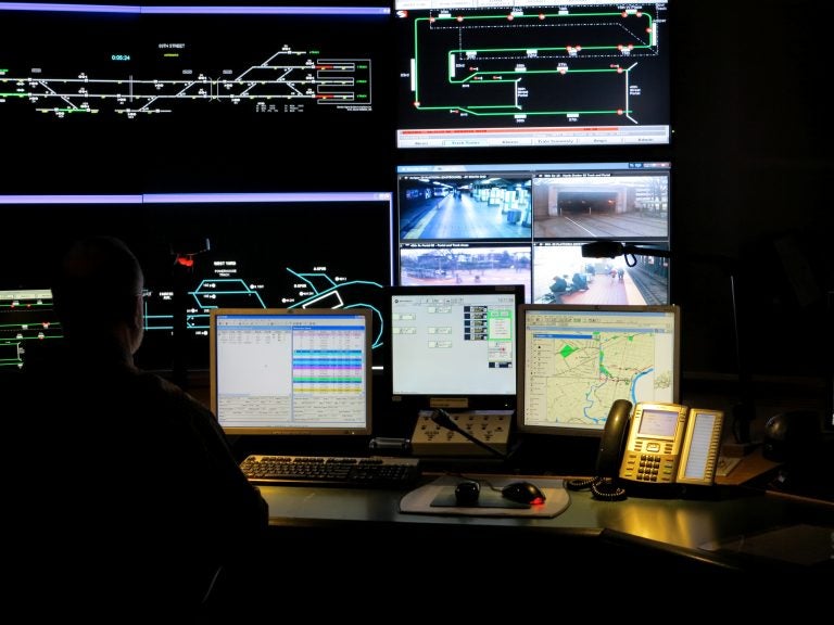 SEPTA control center - trolley lines