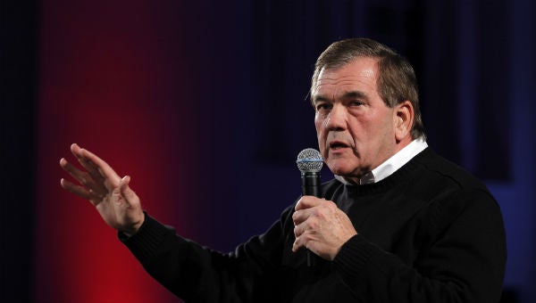 Former Pennsylvania Gov. and former Homeland Security Secretary Tom Ridge speaks during a campaign event in Peterborough, N.H in this 2012 file photo. (Matt Rourke/AP Photo)