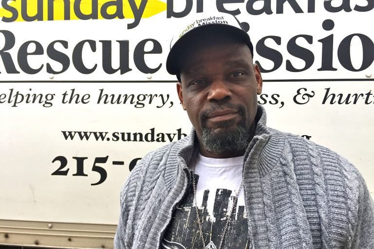 Former inmate Robert Rice is on this third stay at the Sunday Breakfast Rescue Mission.