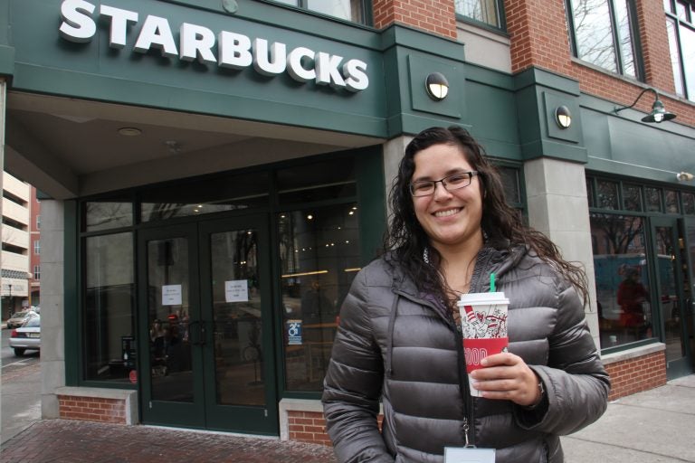 The new Starbucks on South Warren Street in Trenton is a big hit with state workers like Gemma Navarro.