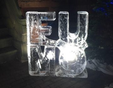 Ice sculpture from former state Sen. Vince Fumo's holiday party