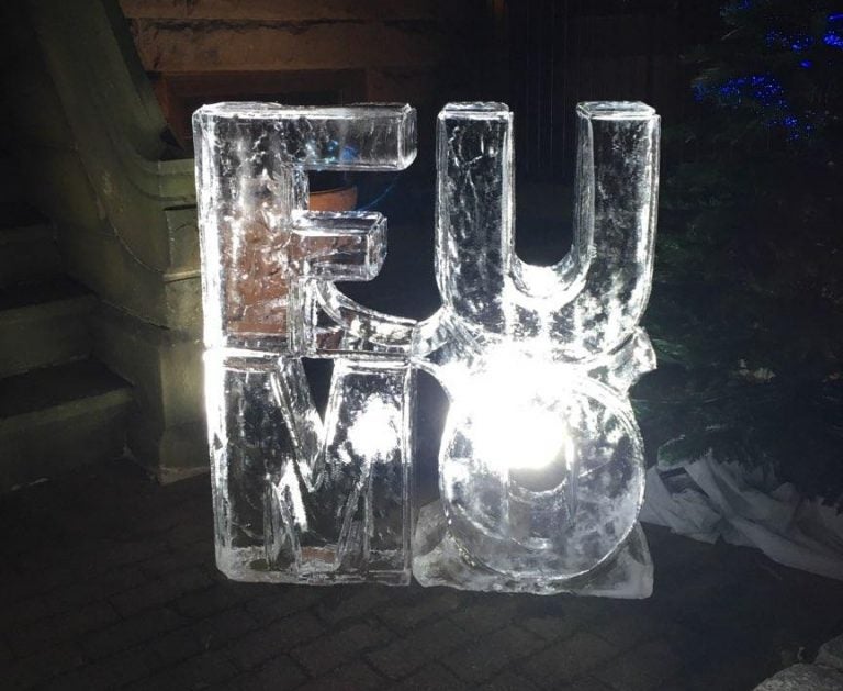 Ice sculpture from former state Sen. Vince Fumo's holiday party