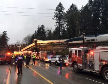 This photo provided by Washington State Patrol shows an Amtrak train that derailed south of Seattle on Monday, Dec. 18, 2017. Authorities reported 