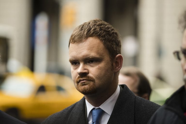 File photo: Brandon Bostian, the engineer involved in the 2015 Amtrak derailment in Philadelphia, departs from the center for criminal justice in Philadelphia after a hearing, Wednesday, Dec. 20, 2017. (Matt Rourke/AP Photo)