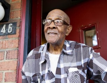 Albert Hill, 87, has lived at the Norris Homes for more than 50 years. He's looking forward to returning to the homes once the development is complete. (Bastiaan Slabbers/for WHYY)