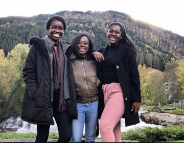 Chiemela Ohanele, Adoma Boateng and AnnaClaire Osei Akoto, all juniors at the University of Pennsylvania, are designing a hands-on course on water, sanitation, and hygiene. (UPenn)