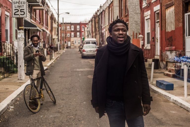 Alex Peay in his North Philadelphia neighborhood