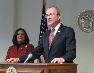 New Jersey Gov.-elect Phil Murphy says Assemblywoman Marlene Caride will help him develop a pubic bank in New Jersey as commissioner of the Department of Banking and Insurance.  (Phil Gregory/WHYY)
