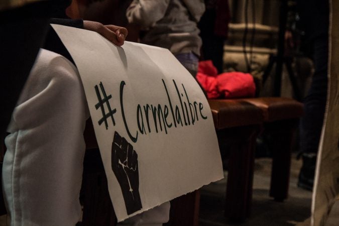 Carmella and her family ask for support on social media. (Kimberly Paynter/WHYY)