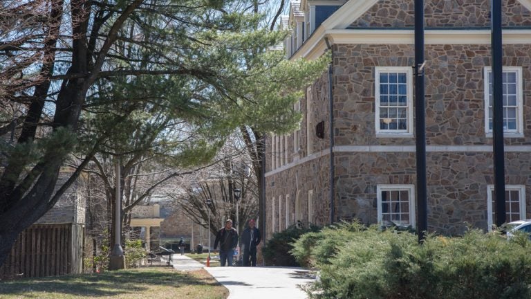 Students walk on the campus of Cheyney University
