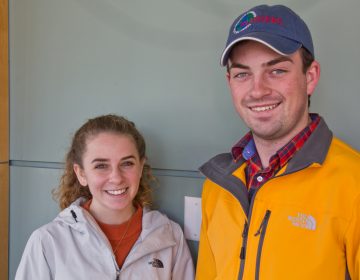 Rutgers University seniors Taylor Dodge and Steven Weber are headed to Antarctica. (Kimberly Paynter/WHYY)