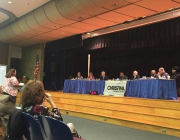 The board of the  Christina School District wants to delay the Carney administration's plan to close three Wilmington elementary schools and put the students into two existing schools that would have children in kindergarten through eighth grade. (Cris Barrish/WHYY)