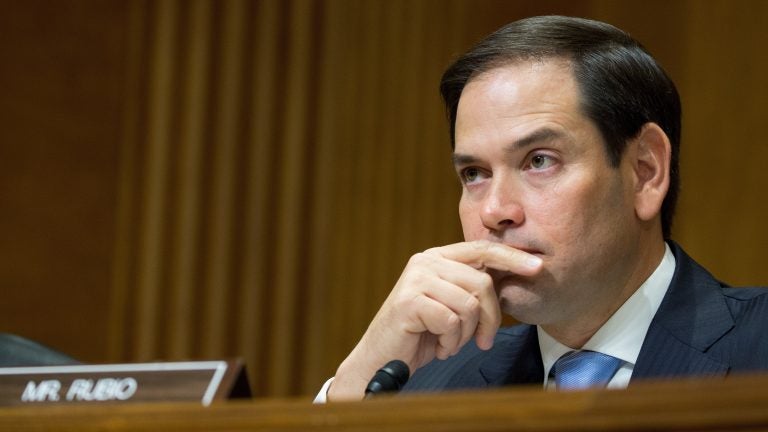 Florida Republican Sen. Marco Rubio, shown in July, had threatened a 