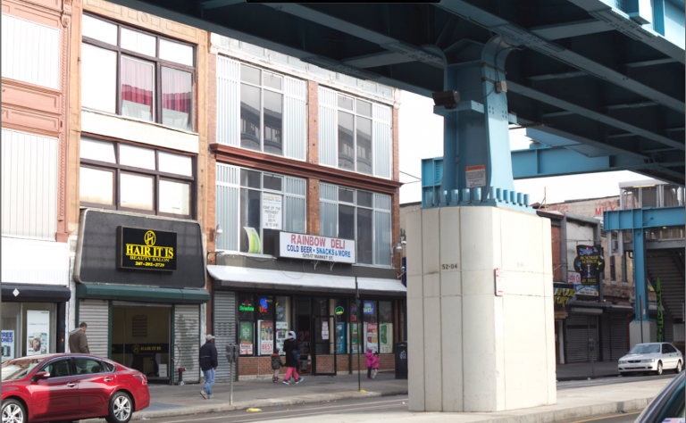 A deli is shown in West Philadlephia under the Market Street Line.