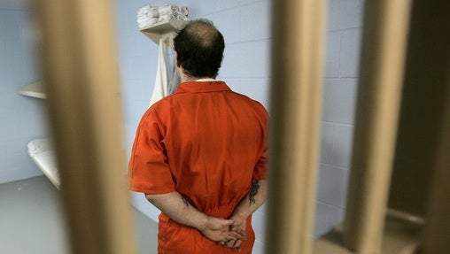 An inmate stands in his maximum security cell in A Block at Pike County Correctional Facility in Lords Valley, Pa. (Carolyn Kaster/AP Photo)