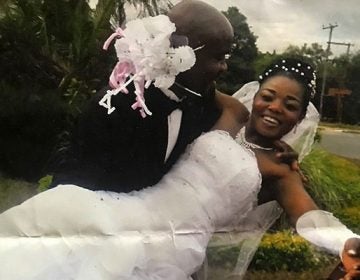 Twendele and Lukoji pose for a wedding photo in May 2015. (Photo courtesy of  Lisette Lukoji)