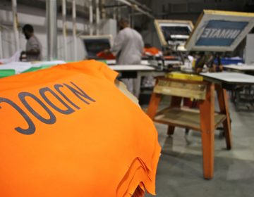 Prisoners make clothing for the New Jersey Department of Corrections